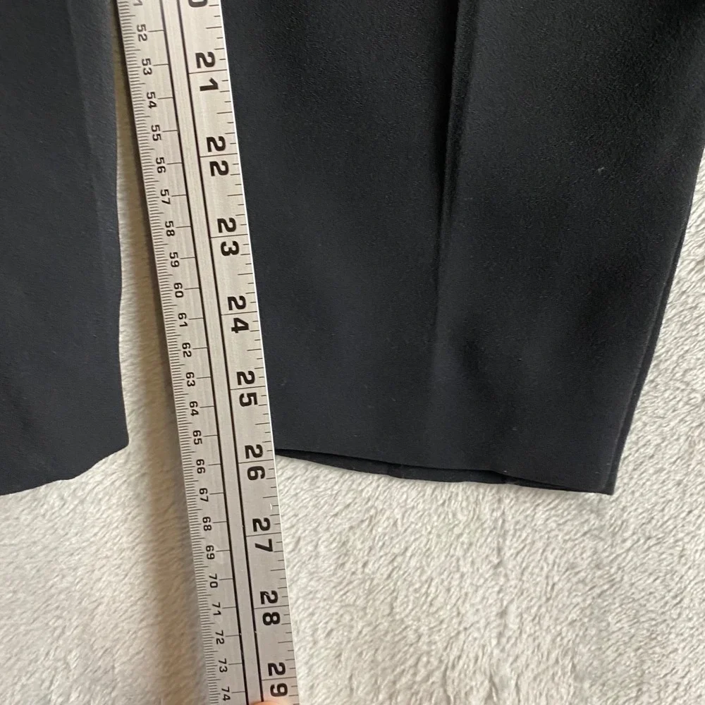 Anthropologie The Essential Pull On Trouser Black Elastic Waist Pant Size 4 - Picture 4 of 8